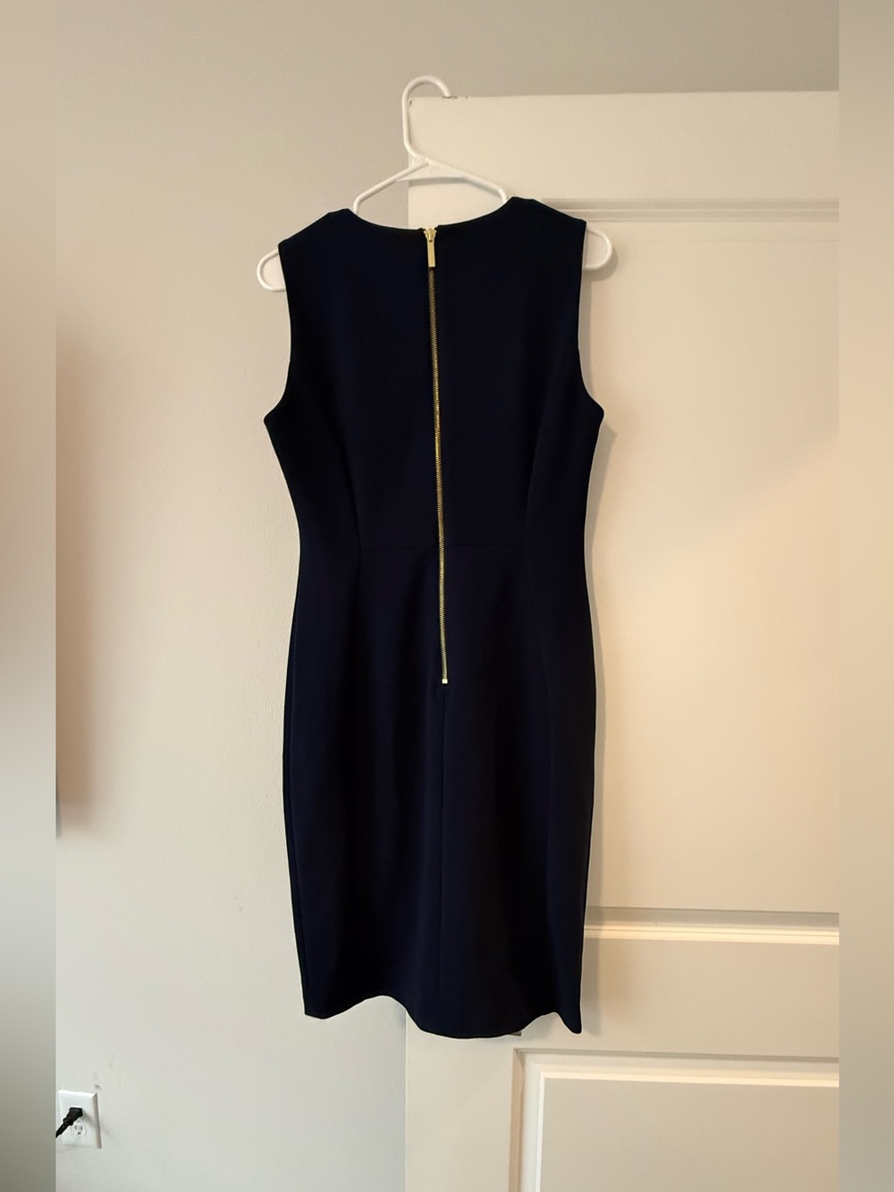 Calvin Klein Sleeveless Navy Sheath Dress - Picture 7 of 7